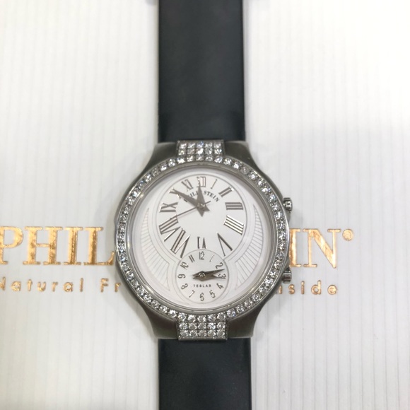 Philip Stein 34mm Diamond Ladies Tesla Watch & Seven Interchangeable Bands, EUC - Picture 3 of 8